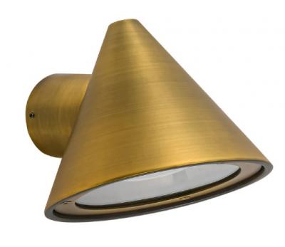 CUCHARA Cone Surface Mount Wall Light Electroplated Brass IP65